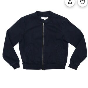 American Apparel black bomber canvas jacket